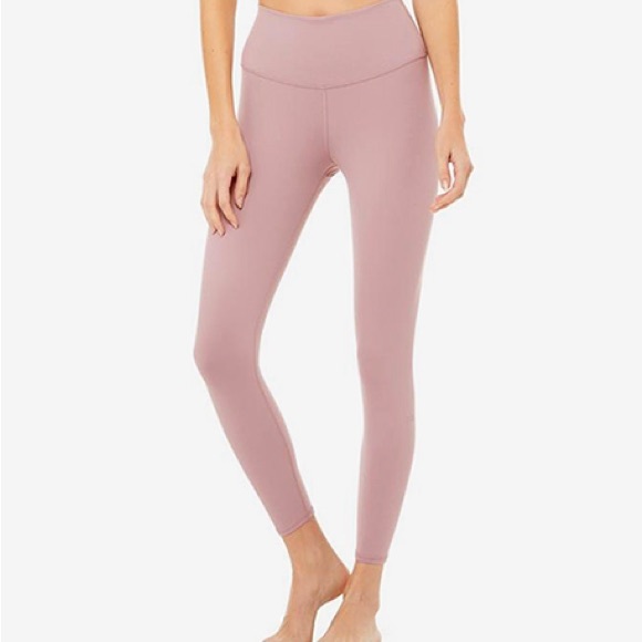 ALO Yoga Pants - ALO YOGA airbrush legging high waist 7/8 dusted plum